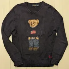 入手困難✨️ポロラルフローレン ポロベア マティーニ カシミヤ混 ニット 黒 入手困難✨️ポロラルフローレン ポロベア マティーニ カシミヤ混