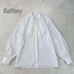 ボールジィ Ballsey★美品★2024 クリアデシンフリルボウタイブラウス