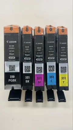 キャノン純正インク 350ブラック/351XLイエロー、マゼンタ - メルカリ