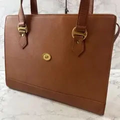 PIATO ピアート 本革 レザー スクエア型 セミショルダー トートバッグ 