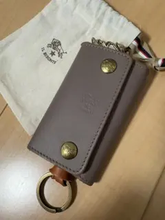 IL BISONTE レザーキーケース グレー