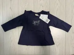 【新品タグ付き】プティマイン プティプラ GIRLS長袖T 紺 80cm