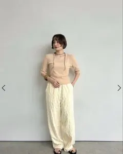 anuke アンヌーク パンツ　Jacquard Rough Pantsのサムネイル