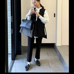 nissen ニッセン ベストセットアップ（ポケット付ベスト+パンツ）レディース