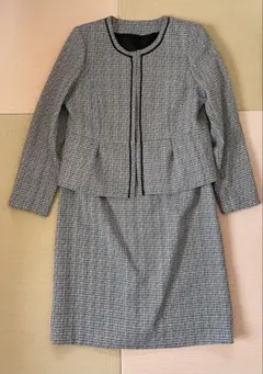 フォーマル　セレモニー　セットアップ 白黒チェック 15ABR