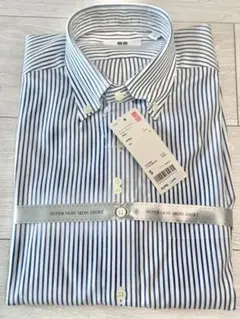 UNIQLO スーパーノンアイロン ストライプシャツ S