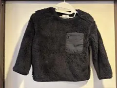 ユニクロ　フリースプルオーバー　エンジニアドガーメンツ　黒　110