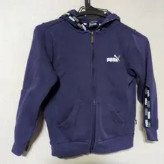 PUMA ネイビー フード付きパーカー　130cm　オマケ付き‼️