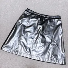 美品✨ ランバン スポール ストレッチスカート シルバー　38 ウォッシャブル
