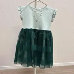 familiar ミントグリーン ノースリーブワンピース 100cm
