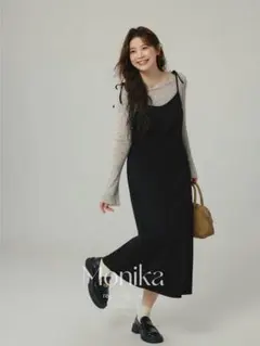 Monika キャミワンピース ブラック
