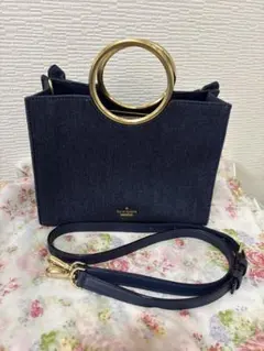 kate spade new yorkケイトスペード　デニムショルダーバッグ美品
