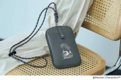 MOOMIN スマホショルダーバッグ グレー