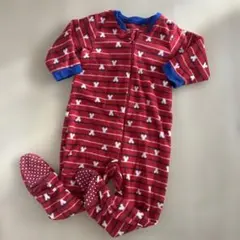 ベビー　足つきロンパース　ミッキー