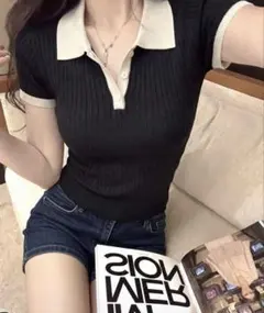 SHEIN ニット 半袖 Sサイズ