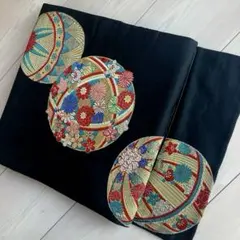 アンティーク名古屋帯　鞠の織り出し　大正ロマン　上質　正絹　N88-27