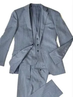 SUIT SELECT 3ピース セットアップスーツ　Y6 グレー ストライプ