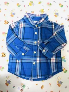 baby GAP チェック柄長袖シャツ 12-18ヶ月