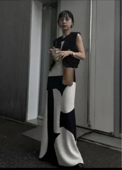 正規品　LOOP YARN SEMI FLARE KNIT DRESS アメリ