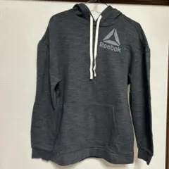 Reebok ダークグレー フード付きパーカー