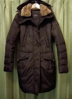 イタリアミラノ購入PEUTEREYピューテリーダウンコート ダークブラウン15万