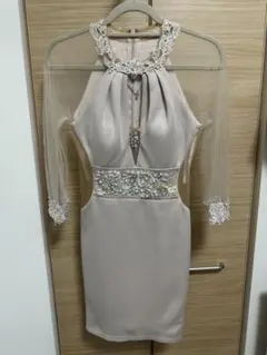 Angel R ベージュナイトドレス M