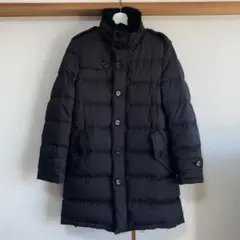 バーバリー　ブラックレーベル　ダウン (ベルト付き！ファー取り外し可能！ 黒色)