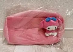 マイメロディ♡ マスコット付き おすわりティッシュボックスカバー　マイメロ