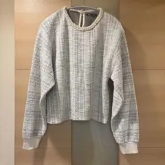 ZARA ツイード　トップス M