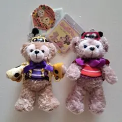 新品 ダッフィー シェリーメイ 2012年 ハロウィン ぬいぐるみバッジ