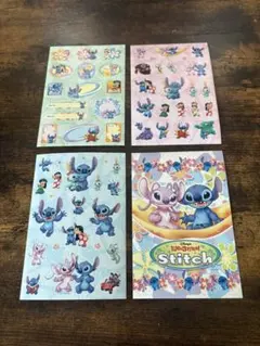 ディズニースティッチ シール 4枚セット