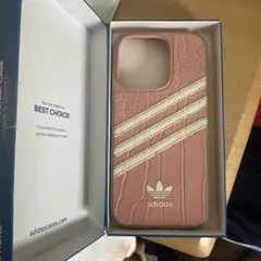 adidas iPhone 14 Pro ケース ピンク クロコ調のサムネイル