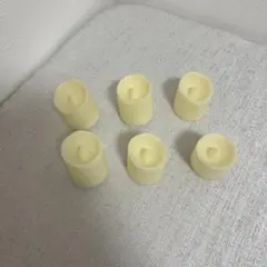 クリーム色LEDキャンドル6個セット