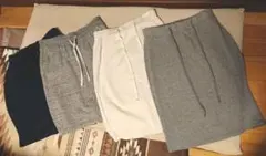 スウェットタイトスカート4点セット