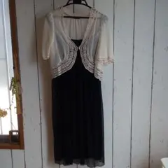 結婚式ワンピース　ボレロ　結婚式　ドレス　ストロベリーフィールズ　アバハウス　黒