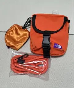 ノースフェイス パープルレーベル ユーティリティケースオレンジ ボディバッグ