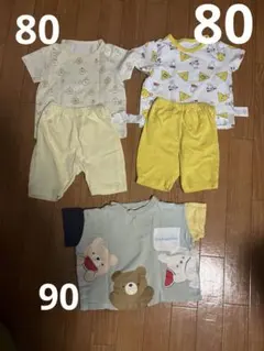 ユニクロベビーパジャマ 上下セットサイズ80