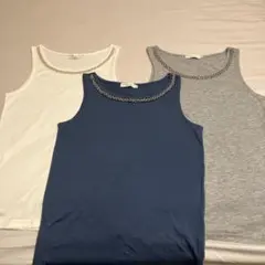 earth music&ecology ビジュー タンクトップ 3点セット S