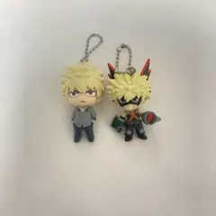 ヒロアカ ガチャガチャ キーホルダー 爆豪 2点セット