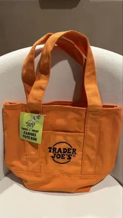 TRADER JOE'S　トレジョ 【オレンジ】ハロウィン　ミニトートバッグ