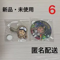 【未使用】今宮健太 ホークス 勝利 若鷹ガチャ 缶バッジ ヘアクリップ2点セット
