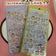 大人気 ちいかわ ボンボンドロップシール みんな ニコニコ ポーズ 2種類セット