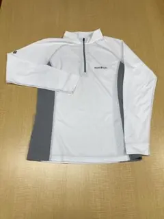 mont-bellモンベル　クールロングスリーブジップシャツUV素材