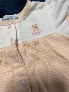 familiar 花柄刺繍 ワンピース 70 美品