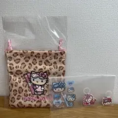 sweet 付録　日焼け　雪焼け　キティ　シール　巾着　目印アクセサリー