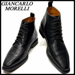 G.C.morelli チャッカブーツ ブラック ロングノーズ キレイ目 レザー