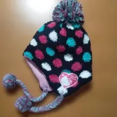 Hello Kitty ドット柄ニット帽 サイズ54〜56cm
