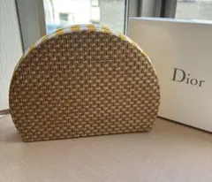 【新品未使用】Dior 半月型ポーチ　イエロー ストライプのサムネイル