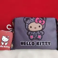 Hello Kitty ヒョウ柄着ぐるみキティ　エコバッグ　新品タグ付き未開封品