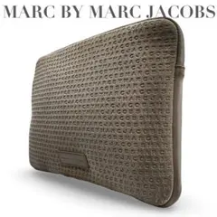 【良品】マークバイマークジェイコブス　クラッチバッグ　PCケース　グレー　大容量